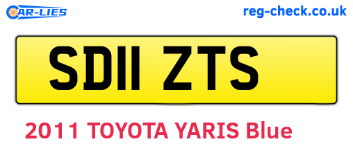 SD11ZTS are the vehicle registration plates.