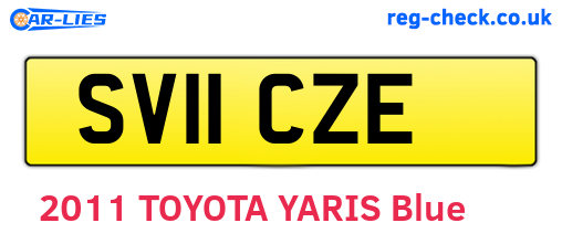 SV11CZE are the vehicle registration plates.