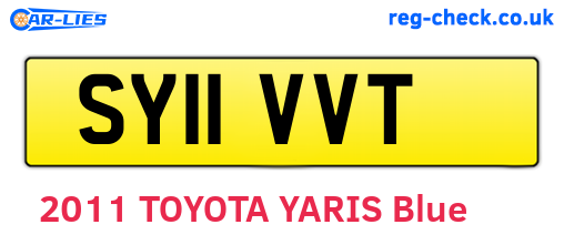 SY11VVT are the vehicle registration plates.
