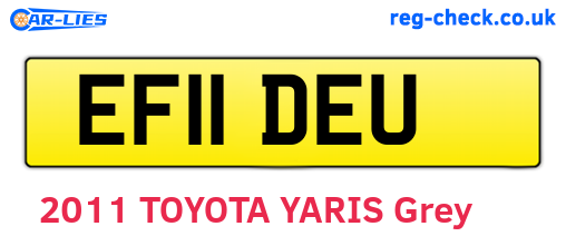 EF11DEU are the vehicle registration plates.