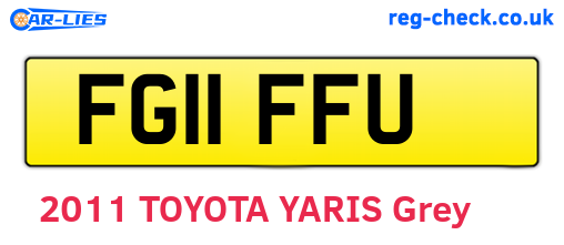 FG11FFU are the vehicle registration plates.