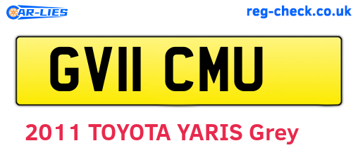 GV11CMU are the vehicle registration plates.