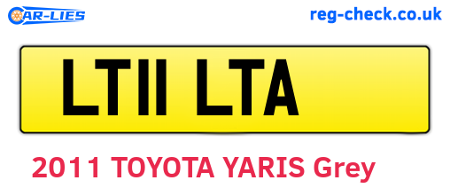 LT11LTA are the vehicle registration plates.