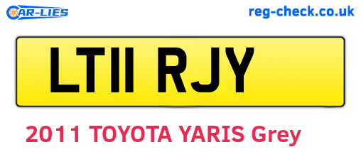 LT11RJY are the vehicle registration plates.
