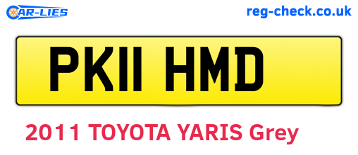 PK11HMD are the vehicle registration plates.