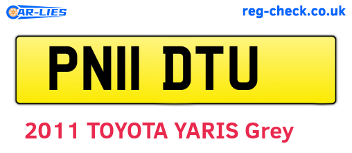 PN11DTU are the vehicle registration plates.