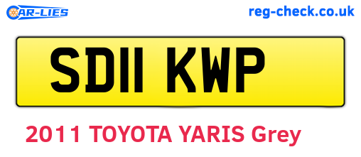 SD11KWP are the vehicle registration plates.