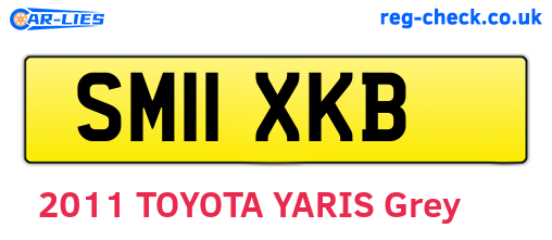 SM11XKB are the vehicle registration plates.