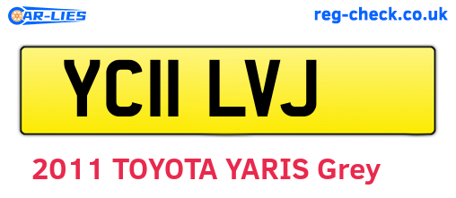 YC11LVJ are the vehicle registration plates.