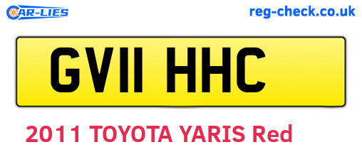 GV11HHC are the vehicle registration plates.