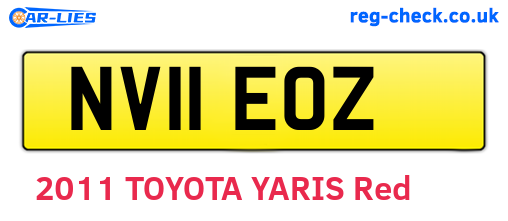 NV11EOZ are the vehicle registration plates.