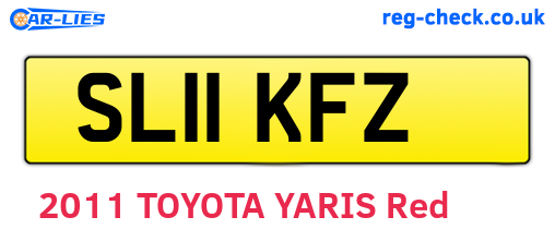 SL11KFZ are the vehicle registration plates.