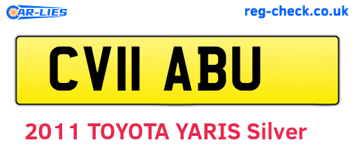 CV11ABU are the vehicle registration plates.