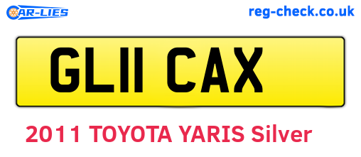 GL11CAX are the vehicle registration plates.