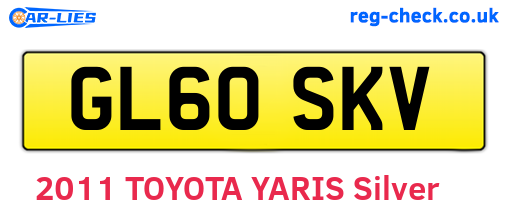GL60SKV are the vehicle registration plates.