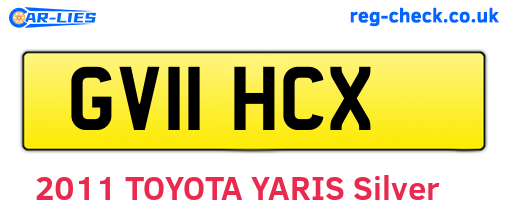 GV11HCX are the vehicle registration plates.