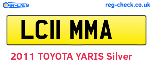 LC11MMA are the vehicle registration plates.