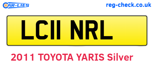 LC11NRL are the vehicle registration plates.
