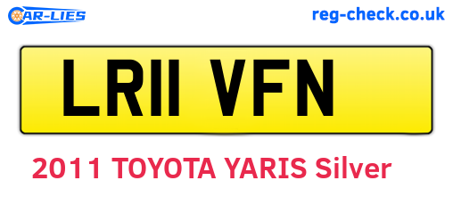 LR11VFN are the vehicle registration plates.