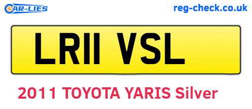 LR11VSL are the vehicle registration plates.