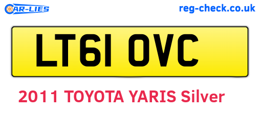 LT61OVC are the vehicle registration plates.