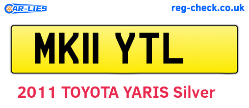 MK11YTL are the vehicle registration plates.