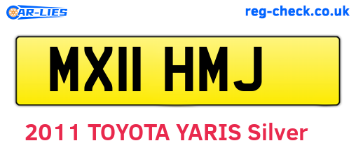 MX11HMJ are the vehicle registration plates.