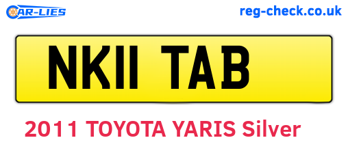 NK11TAB are the vehicle registration plates.