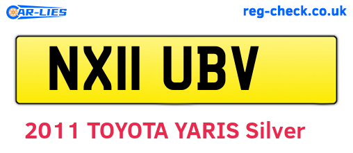 NX11UBV are the vehicle registration plates.