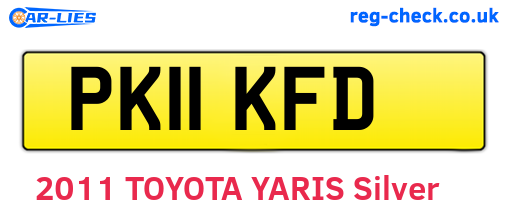 PK11KFD are the vehicle registration plates.