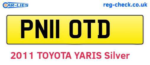 PN11OTD are the vehicle registration plates.