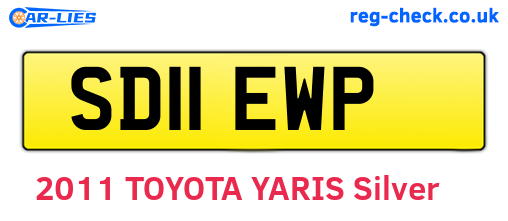 SD11EWP are the vehicle registration plates.