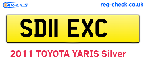 SD11EXC are the vehicle registration plates.