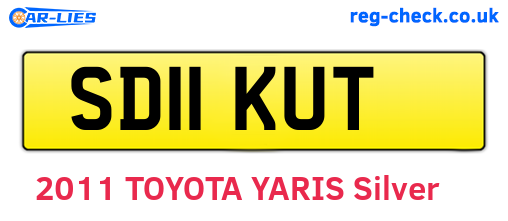 SD11KUT are the vehicle registration plates.