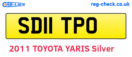 SD11TPO are the vehicle registration plates.