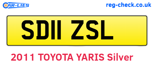 SD11ZSL are the vehicle registration plates.