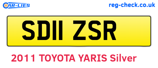 SD11ZSR are the vehicle registration plates.