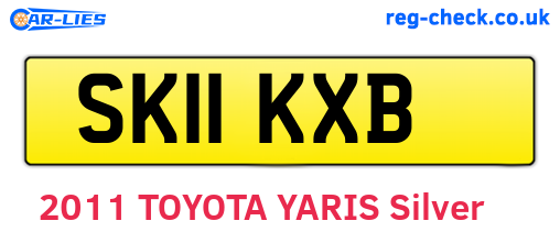 SK11KXB are the vehicle registration plates.