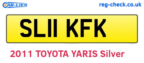 SL11KFK are the vehicle registration plates.