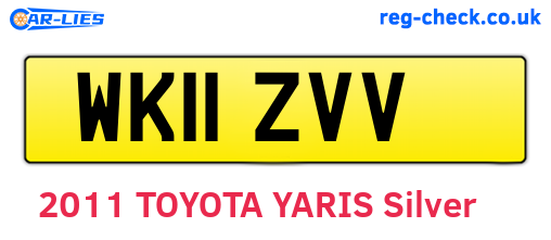 WK11ZVV are the vehicle registration plates.