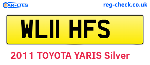 WL11HFS are the vehicle registration plates.
