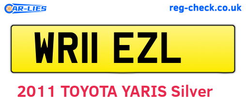 WR11EZL are the vehicle registration plates.