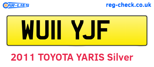WU11YJF are the vehicle registration plates.