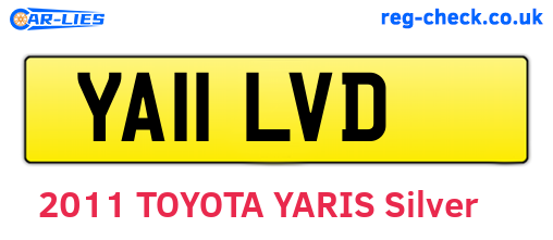 YA11LVD are the vehicle registration plates.