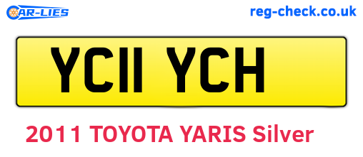 YC11YCH are the vehicle registration plates.