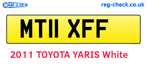 MT11XFF are the vehicle registration plates.