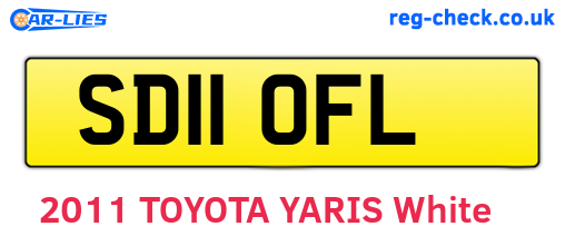 SD11OFL are the vehicle registration plates.