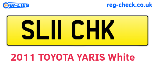 SL11CHK are the vehicle registration plates.