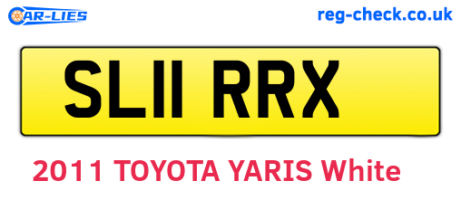 SL11RRX are the vehicle registration plates.