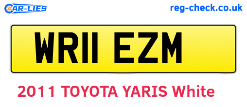 WR11EZM are the vehicle registration plates.